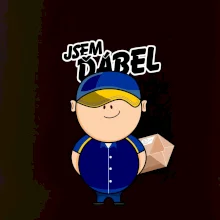 Jsem ďábel doručovatel modro žlutý