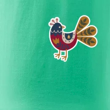 Folklor na prsu slepice