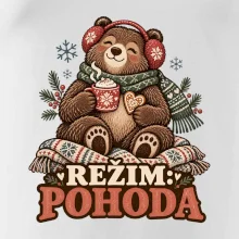 Rodinná vánoční trička - Režim pohoda zimní medvědice máma