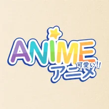 Anime nápis duhový