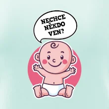 Nechce někdo ven - Triko pro porodní asistentku