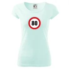 Dopravní značka - omezení rychlosti 80
