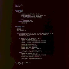Python Generátor hodu kostkou