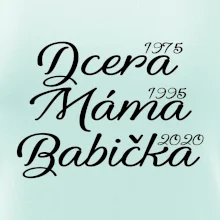Dcera, máma, babička - vaše ročníky