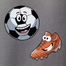 Parové triko - Kopačka a míč