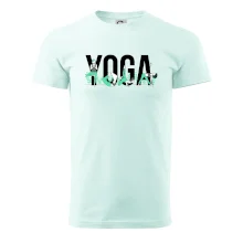 Yoga nápis barevný
