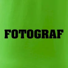 Novinář nápis - Fotograf