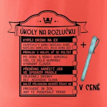 Vintage nápis Triko na rozlučku s úkoly pro ženicha