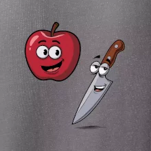 Parové triko - Jablko a nůž