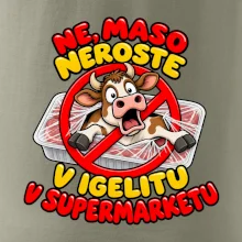 Maso neroste v igelitu v supermarketu