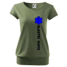 Hvězda života - vlastní nápis vpředu a vzadu