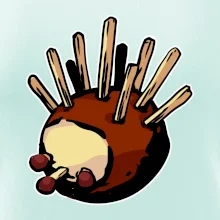 Kaštanový ježeček - prso