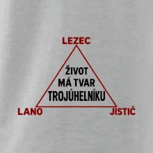 Lezec lano jistič životní trojúhelník