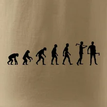 Evoluce dřevorubec - sekera