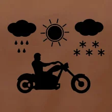 Motorkář za každého počasí - chopper