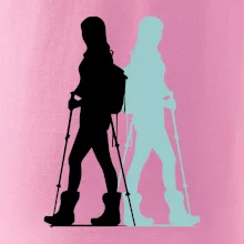 Nordic walking figury - žena