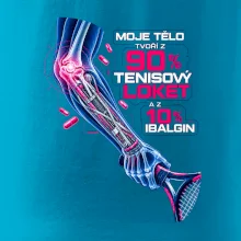 Moje tělo tvoří z 90 % tenisový loket