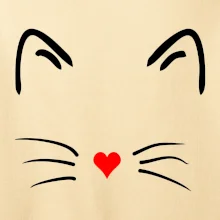 Kočka - srdce místo nosu