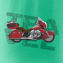 Cestovní motorka Amerika červená