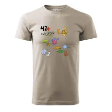 Tričko + 42 nažehlovacích zvířátek