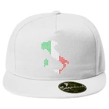 Itálie obrys vlajka