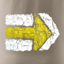 Párová turistická značka žlutá