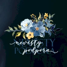 Nevěsty podpora květy modré Nevěsty podpora květy modré