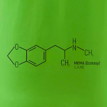 Molekulární struktura MDMA Extáze