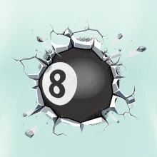 Kulečníková koule v triku