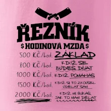 Hodinová mzda řezník