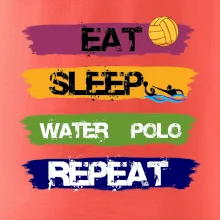 Eat sleep watter polo barevné