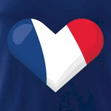 Francouzská vlajka srdce