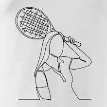 Tenistka  jednim tahem