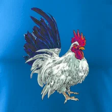 Kohout kreslený bílý