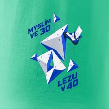 Bouldering myslím ve 3d lezu v 4d