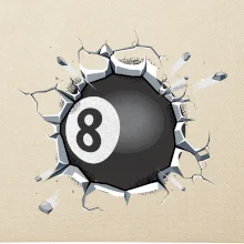 Kulečníková koule v triku