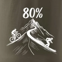 Narozeniny cyklista a lyžař 80