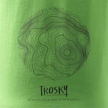 Trosky - vrstevnice v kruhu