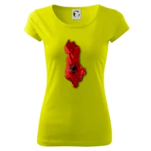 Mapa Albánie reliéf hor