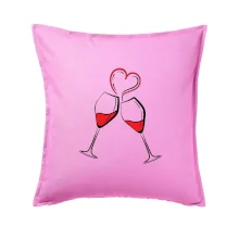 Víno je láska jednoduchý nákres