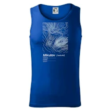 Mikulov - vrstevnice v obdélníku