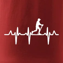 EKG nordic walking muž