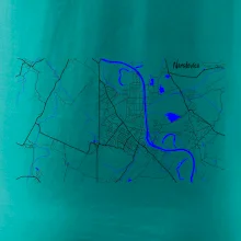 Neratovice - Mapa s vodními toky