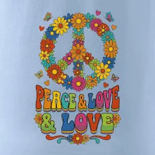 Peace and love - na výšku s květy