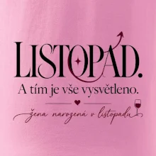 Listopad a tím je vše vysvětleno typografie s vínem