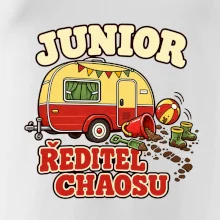 Junior ředitel chaosu dětský rodinný karavan