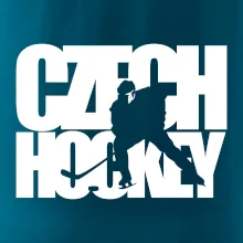 Czech hockey - nápis s hokejistou - Mistrovství světa v ledním hokeji 2024 Czech hockey - nápis s hokejistou - Mistrovství světa v ledním hokeji 2024