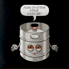 Opuštěné štěně - sud (Hana-creative)