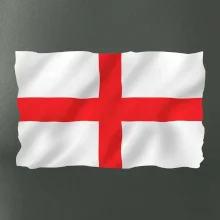 Anglická vlajka vlající