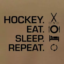 Pozemní hokej eat sleep repeat
